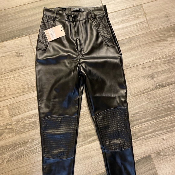 Faux Leather Bike Detail Trouser - Picture 3 of 4